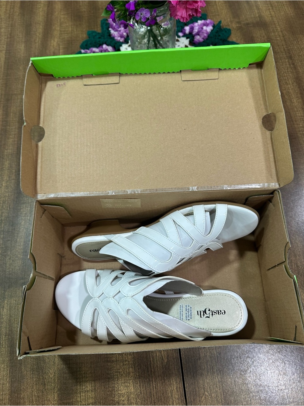 Women's White Slide Sandals - Comfortable Casual Footwear